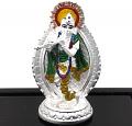 Carved Design 999 Krishna Pure Silver (99.5%) Idol/Statue/Murti (#07)